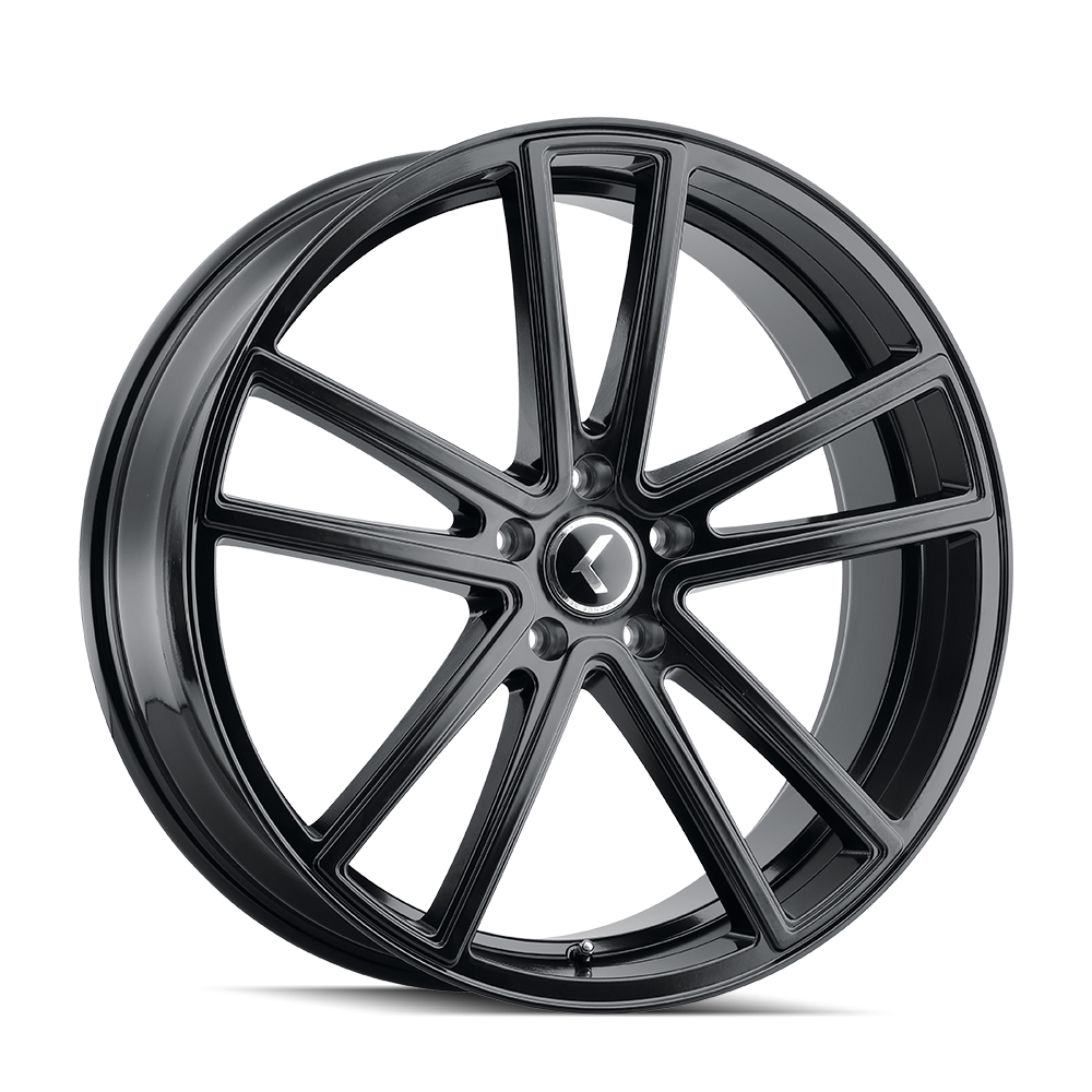 Kraze KR190 Gloss black 20x8.5 +38 5x108mm 63.5mm - Wheelwiz