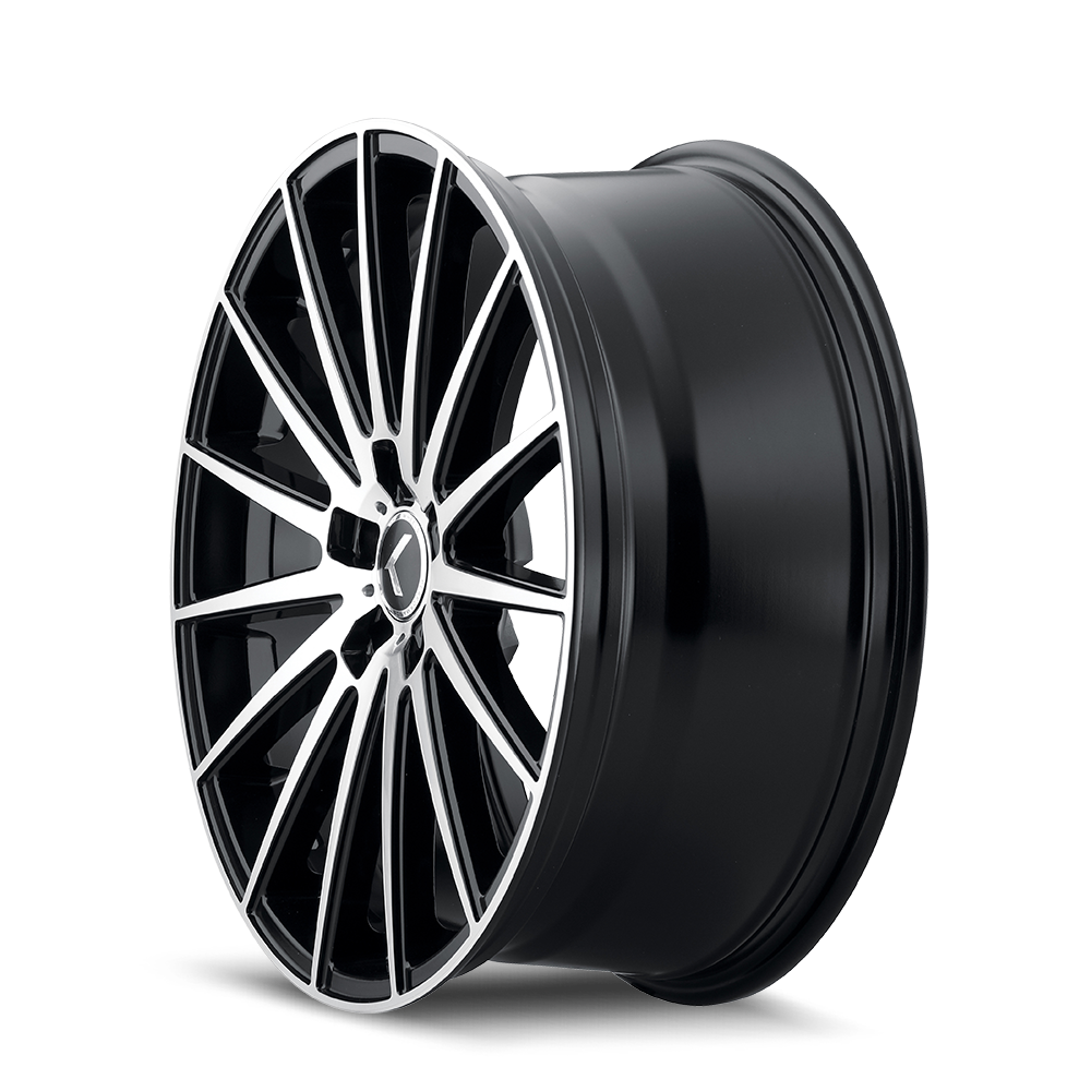 Kraze 191 Matte black machined 20x8.5 +38 5x115mm 72.62mm - Wheelwiz