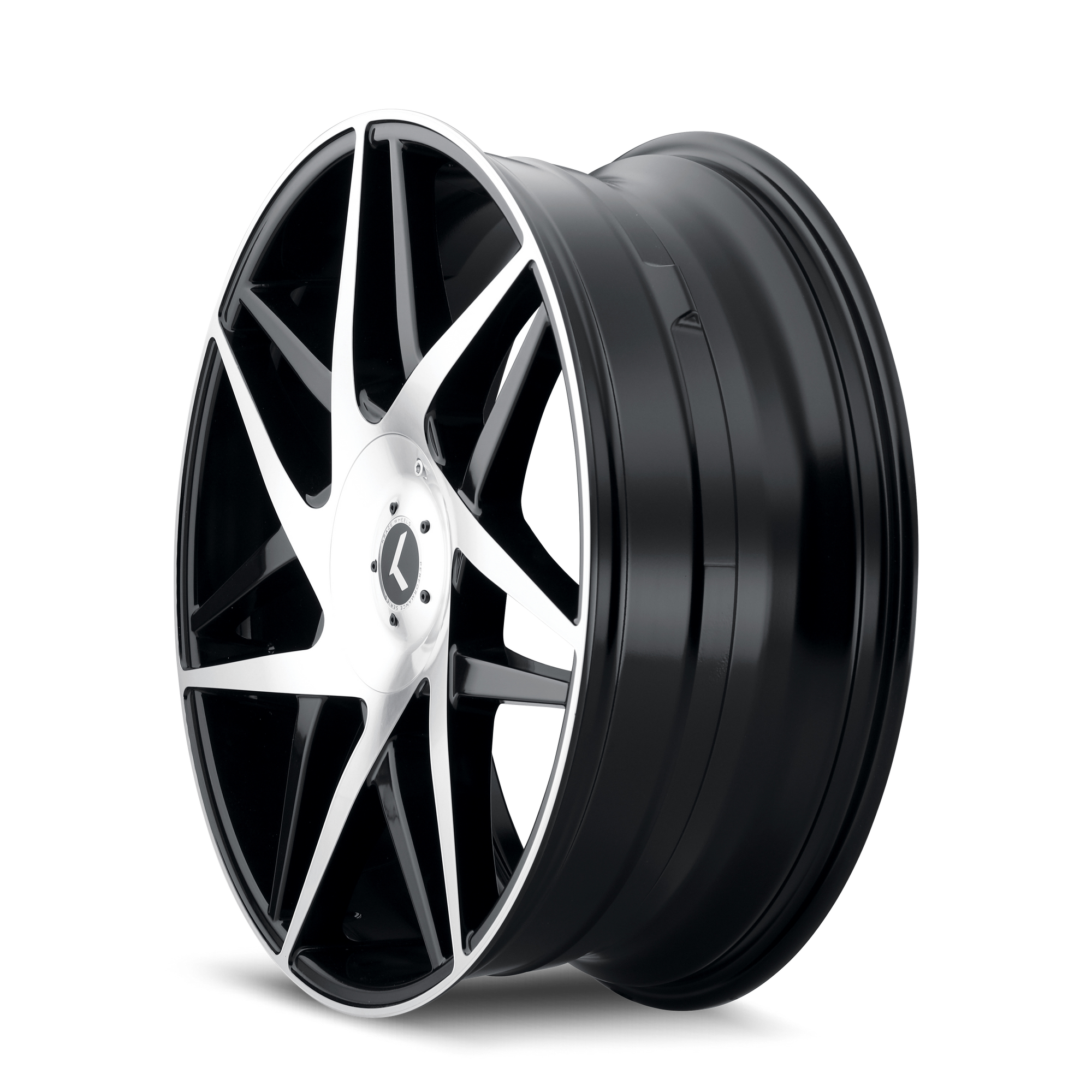 Kraze 192 Gloss black machined 18x8 +40 5x115|5x120mm 74.1mm