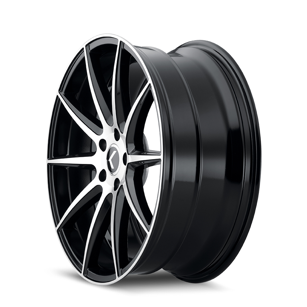 Kraze 194 Gloss black machined 20x8.5 +38 5x114.3mm 72.62mm - Wheelwiz
