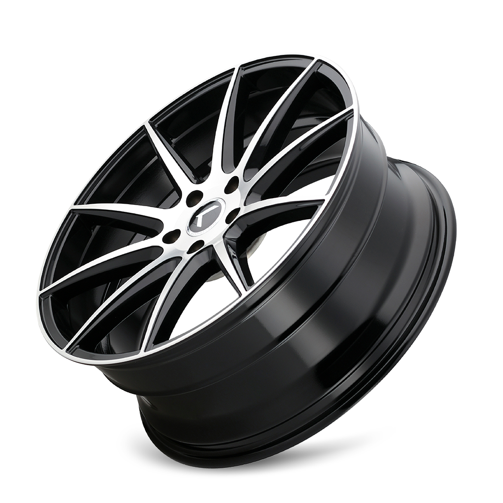 Kraze COSMOS Gloss black machined 17x8 +38 5x115mm 72.62mm - Wheelwiz