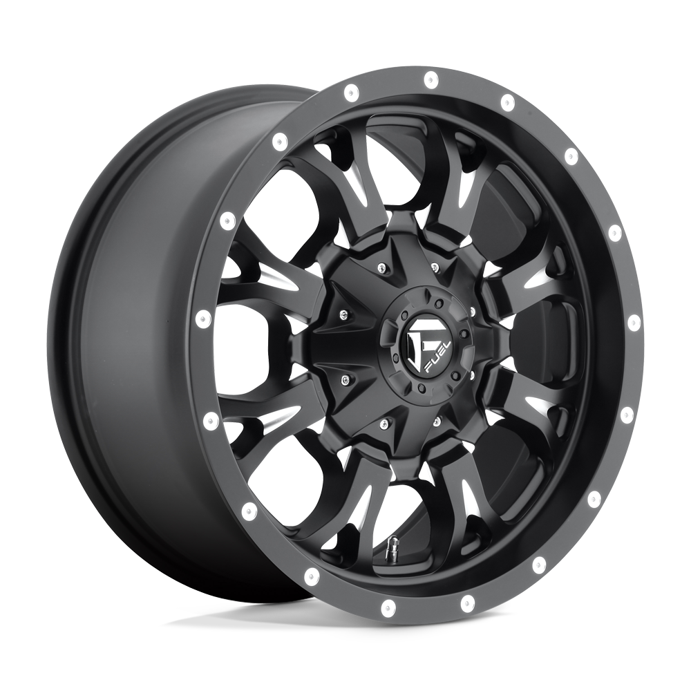 Fuel Offroad D517 KRANK Matte Black Milled 17x9 -12 5x127|5x139.7mm 87.1mm - WheelWiz