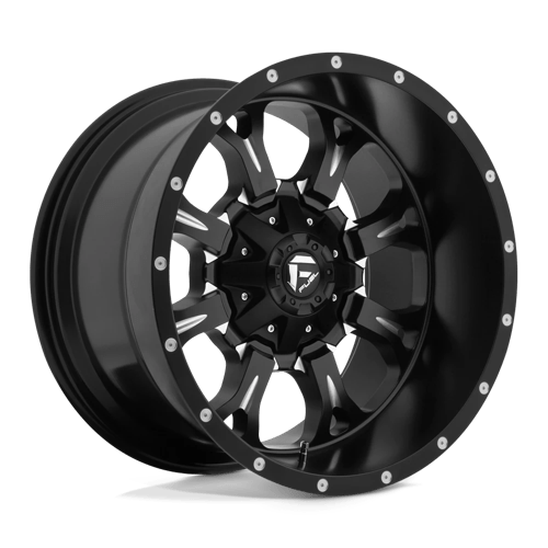Fuel Offroad D517 KRANK Matte Black Milled 20x12 -44 6x135|6x139.7mm 106.1mm - Wheelwiz