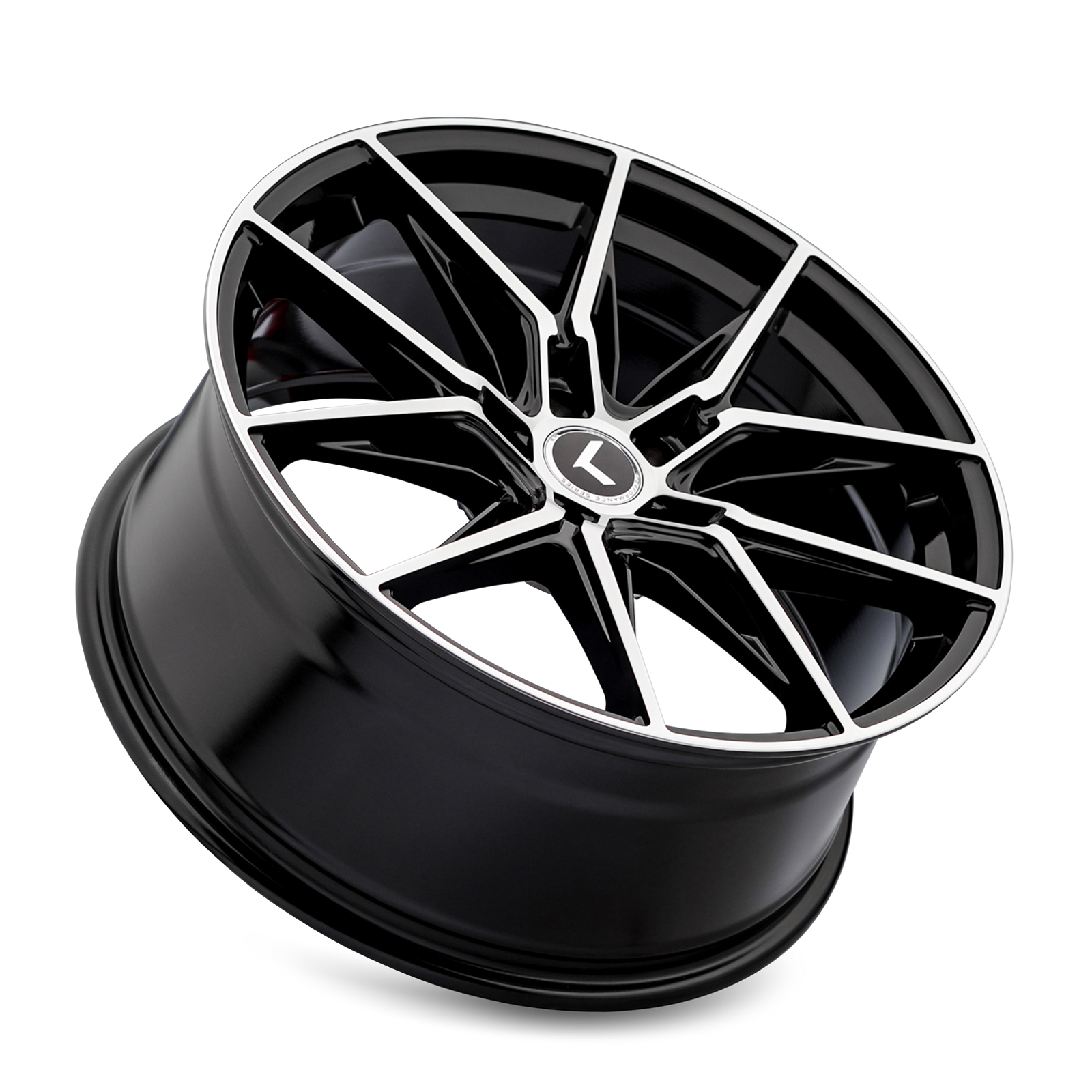 Kraze  Gloss black machined 20x9 +35 5x114.3mm 72.62mm - Wheelwiz