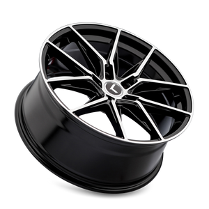 Kraze  Gloss black machined 20x9 +35 5x114.3mm 72.62mm - Wheelwiz