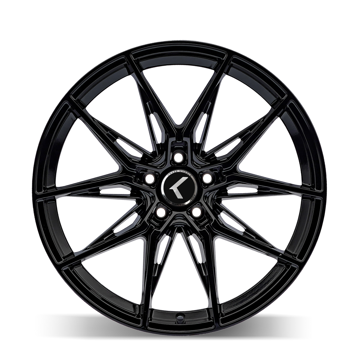 Kraze  Gloss black 20x9 +35 5x112mm 66.56mm - Wheelwiz