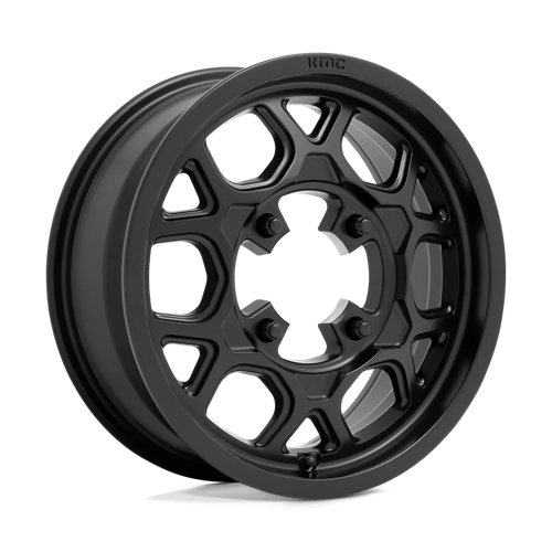 KMC KS133 MESA LITE UTV Satin Black 15x6 +38 4x156mm 115.1mm - Wheelwiz