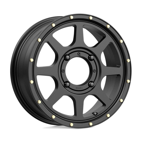 KMC KS134 ADDICT 2 UTV Satin Black 15x6 +38 4x137mm 112.1mm - Wheelwiz