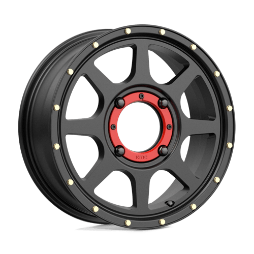 KMC KS134 ADDICT 2 UTV Satin Black 15x6 +38 4x137mm 112.1mm - Wheelwiz