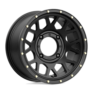 KMC KS135 GRENADE Satin Black 14x7 +10 4x156mm 132mm - Wheelwiz