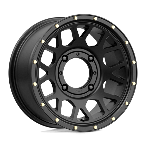 KMC KS135 GRENADE Satin Black 14x7 +10 4x137mm 112.1mm - Wheelwiz