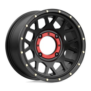 KMC KS135 GRENADE Satin Black 14x7 +10 4x137mm 112.1mm - Wheelwiz