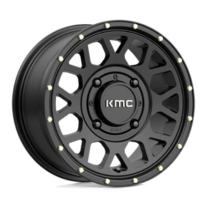 KMC KS135 GRENADE Satin Black 14x7 +38 4x156mm 132mm - Wheelwiz