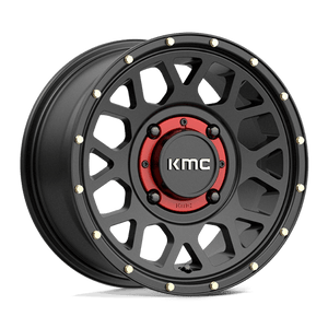 KMC KS135 GRENADE UTV Satin Black 14x7 +38 4x156mm 132mm - Wheelwiz