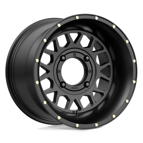 KMC KS135 GRENADE Satin Black 15x10 0 4x137mm 112.1mm - Wheelwiz