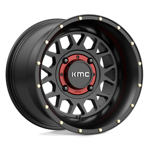 KMC KS135 GRENADE UTV Satin Black 15x10 0 4x156mm 132mm - Wheelwiz
