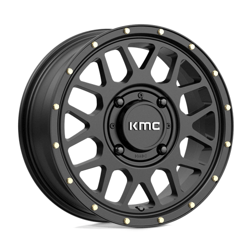 KMC KS135 GRENADE Satin Black 15x6 +38 4x137mm 112.1mm - Wheelwiz