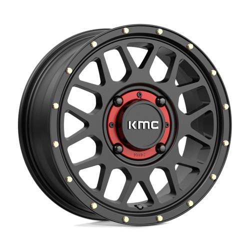 KMC KS135 GRENADE Satin Black 15x6 +38 4x137mm 112.1mm - Wheelwiz