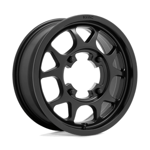 KMC KS136 TORO UTV Satin Black 15x6 +38 4x156mm 115.1mm - Wheelwiz