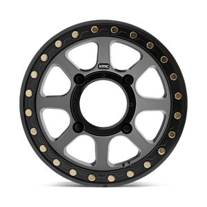 KMC KS234 ADDICT 2 BEADLOCK Satin Gray 14x7 +38 4x137mm 112.1mm - Wheelwiz