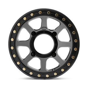 KMC KS234 ADDICT 2 UTV BEADLOCK Satin Gray 14x7 +38 4x137mm 112.1mm - Wheelwiz