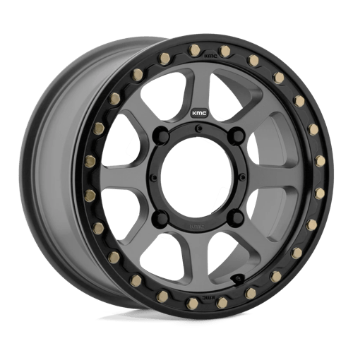 KMC KS234 ADDICT 2 BEADLOCK Satin Gray 14x7 +38 4x137mm 112.1mm - Wheelwiz