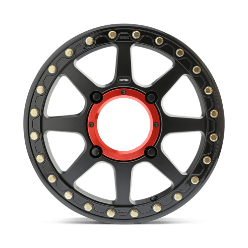 KMC KS234 ADDICT 2 BEADLOCK Satin Black 14x7 +38 4x110mm 86mm - WheelWiz