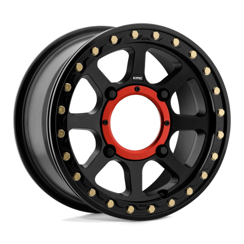 KMC KS234 ADDICT 2 BEADLOCK Satin Black 14x7 +38 4x110mm 86mm - WheelWiz