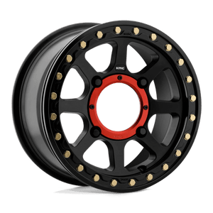 KMC KS234 ADDICT 2 UTV BEADLOCK Satin Black 15x6 +38 4x156mm 132mm - Wheelwiz
