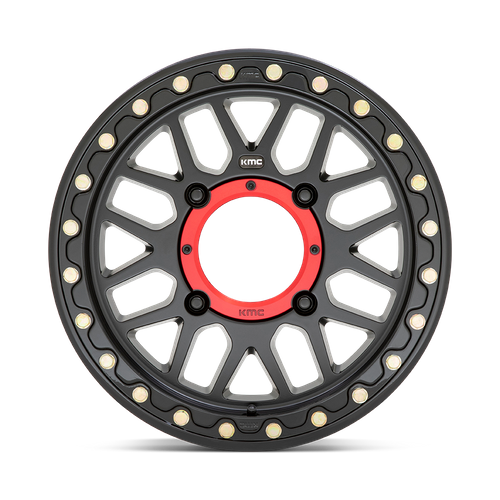KMC KS235 GRENADE UTV BEADLOCK Satin Black 15x7 +10 4x110mm 86mm