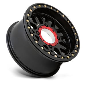 KMC KS235 GRENADE UTV BEADLOCK Satin Black 15x7 +10 4x110mm 86mm