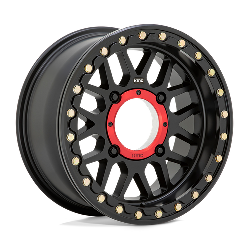 KMC KS235 GRENADE UTV BEADLOCK Satin Black 14x7 +10 4x137mm 112.1mm