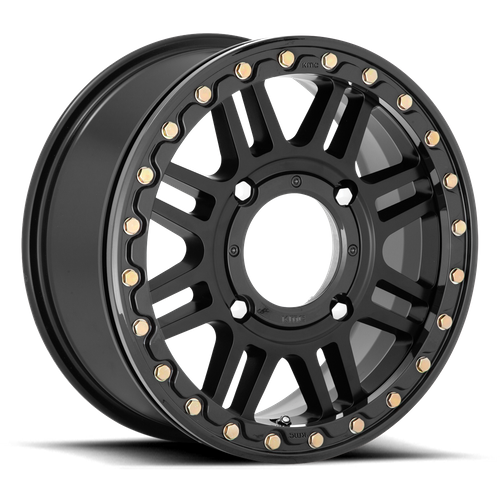 KMC KS250 CAGE UTV BEADLOCK Satin Black W/ Gloss Black Rg 15x10 0 4x137mm 112.1mm - Wheelwiz