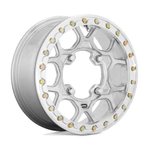 KMC KS433 MESA FORGED UTV BEADLOCK Raw Finish 15x6 +38 4x156mm 132mm - Wheelwiz