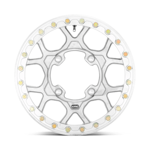 KMC KS433 MESA FORGED UTV BEADLOCK Raw Finish 15x6 +38 4x156mm 132mm - Wheelwiz