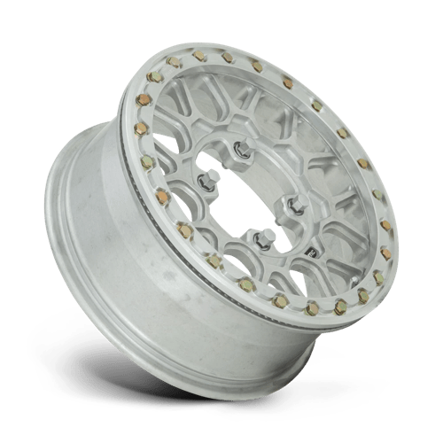 KMC KS435 GRENADE FORGED UTV BEADL Raw Finish 15x6 +38 4x137mm 112mm - Wheelwiz