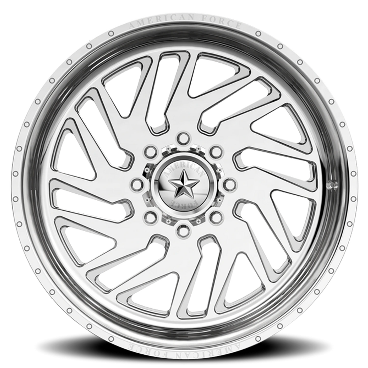American Force F31 Kash SS Polished 22x10 -25 5x114.3mm 70.5mm - Wheelwiz