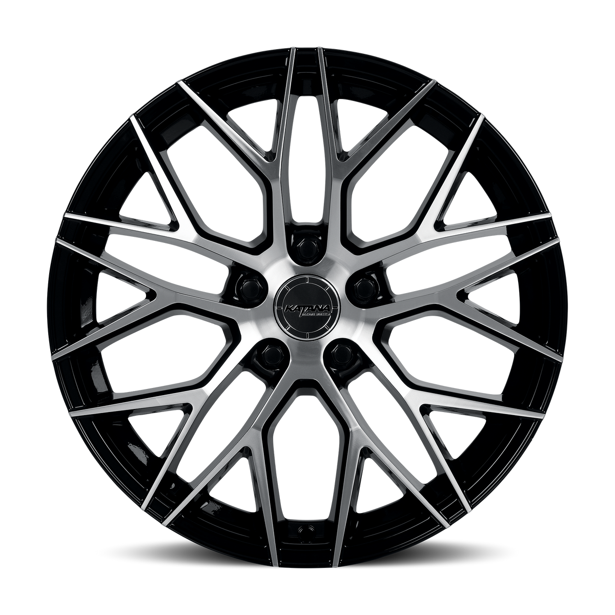 Katana KR01 Gloss Black Machined Face 20x8.5 +40 5x112mm 73.1mm