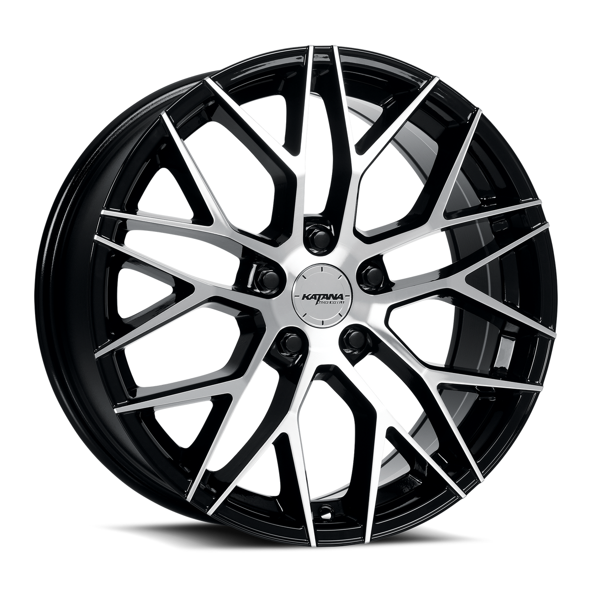 Katana KR01 Gloss Black Machined Face 20x8.5 +40 5x108mm 73.1mm