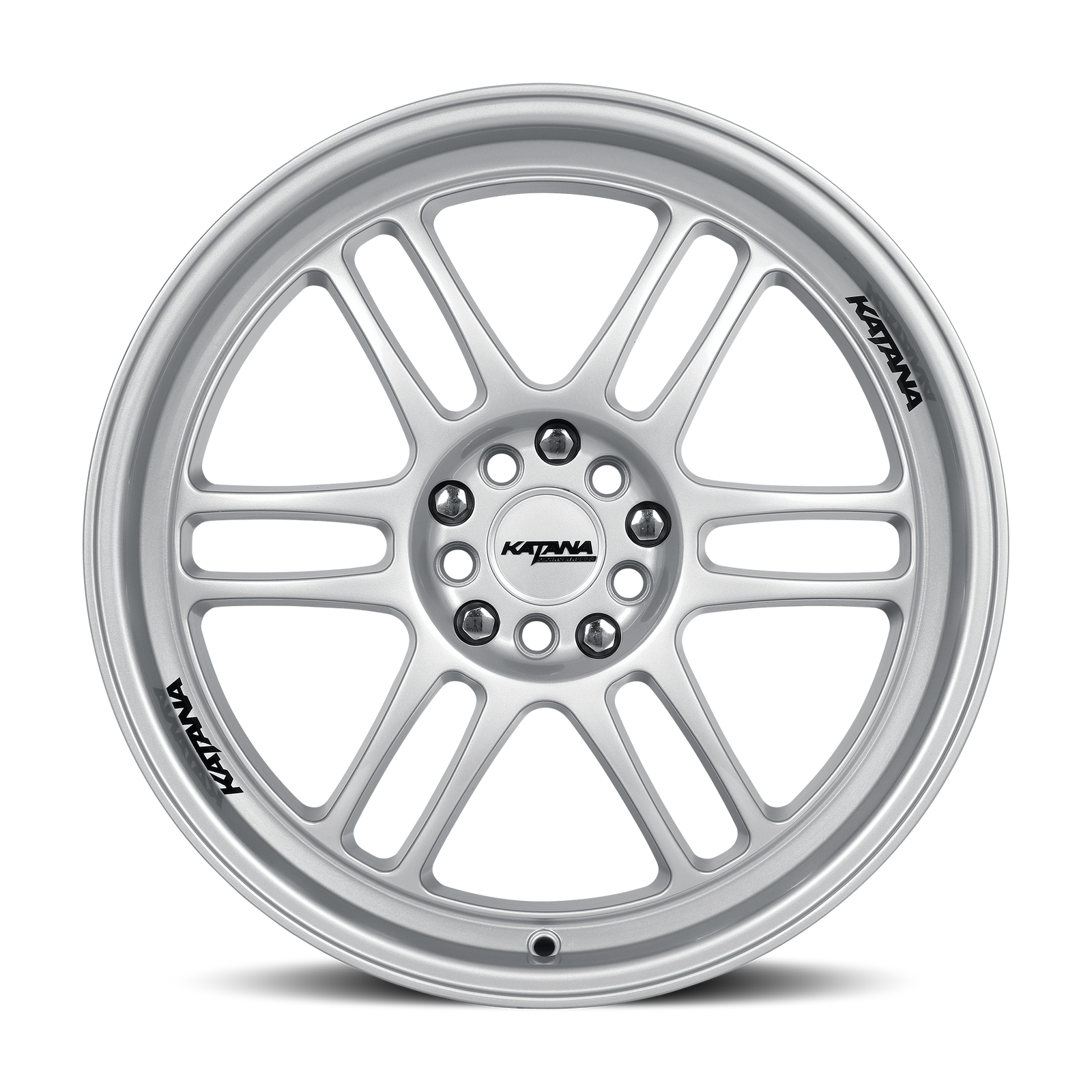 Katana KR02 Gloss Silver 18x8 +40 5x100|5x114.3mm 73.1mm - Wheelwiz