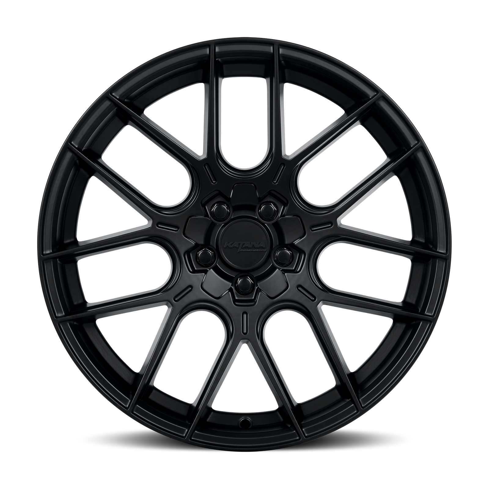 Katana KR04 Matte Black 18x8 +40 5x108|5x114.3mm 73.1mm - Wheelwiz
