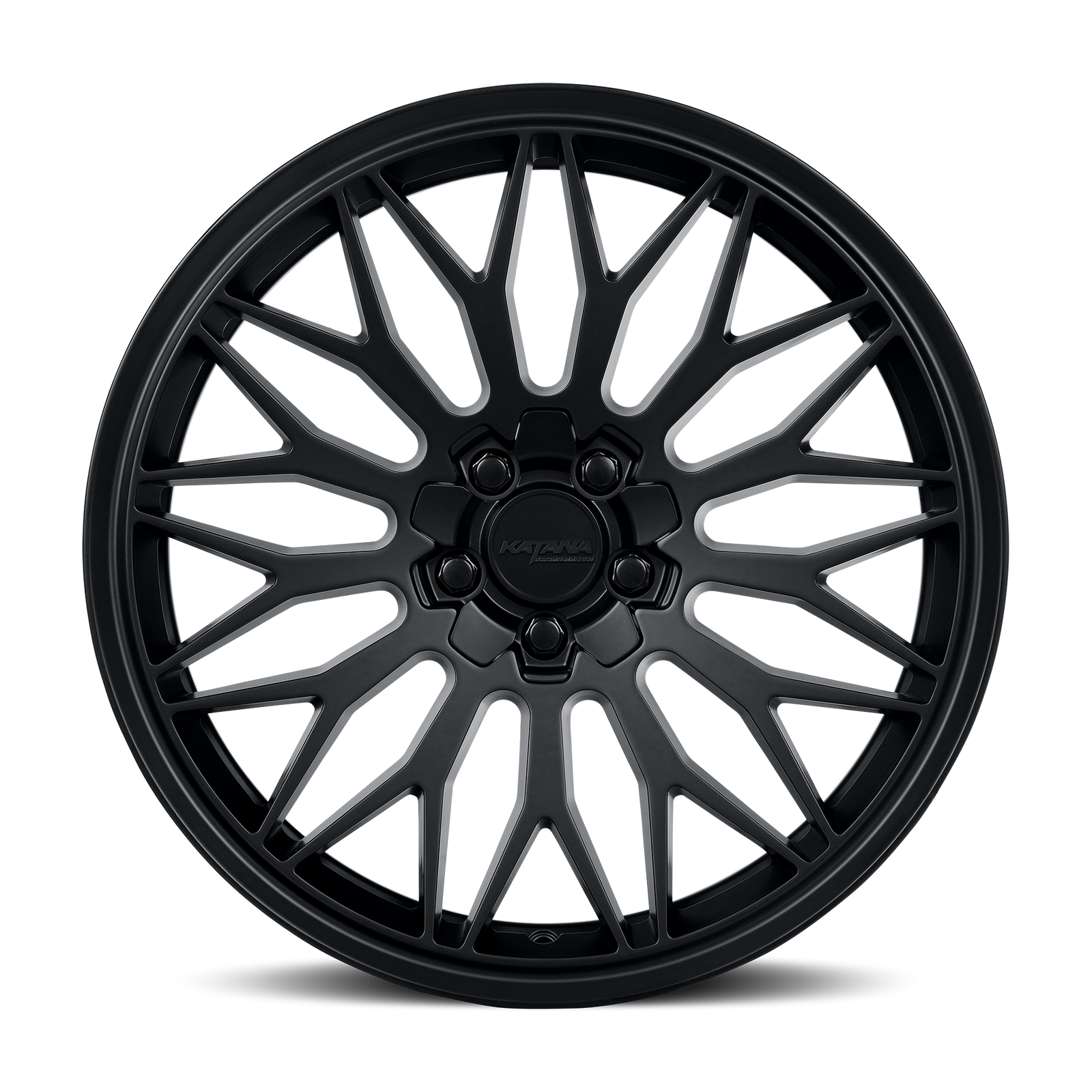 Katana KR05 Matte Black 17x7.5 +40 5x100|5x114.3mm 73.1mm - Wheelwiz