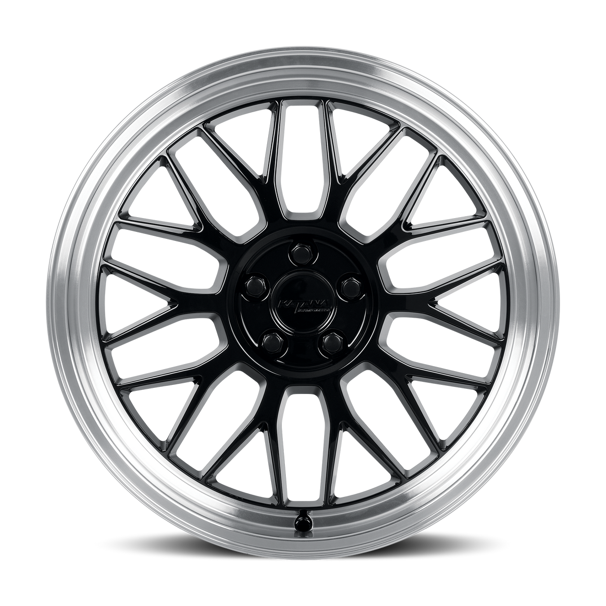 Katana KR06 Gloss Black Machined Lip 18x8 +40 5x110mm 73.1mm
