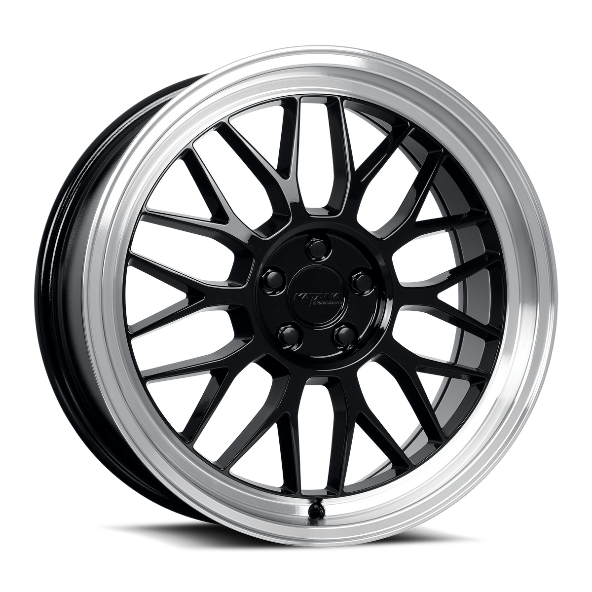 Katana KR06 Gloss Black Machined Lip 18x8 +40 5x114.3mm 73.1mm