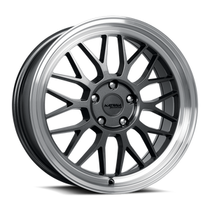 Katana KR06 Gloss Gunmetal Machined Lip 18x8 +40 5x110mm 73.1mm