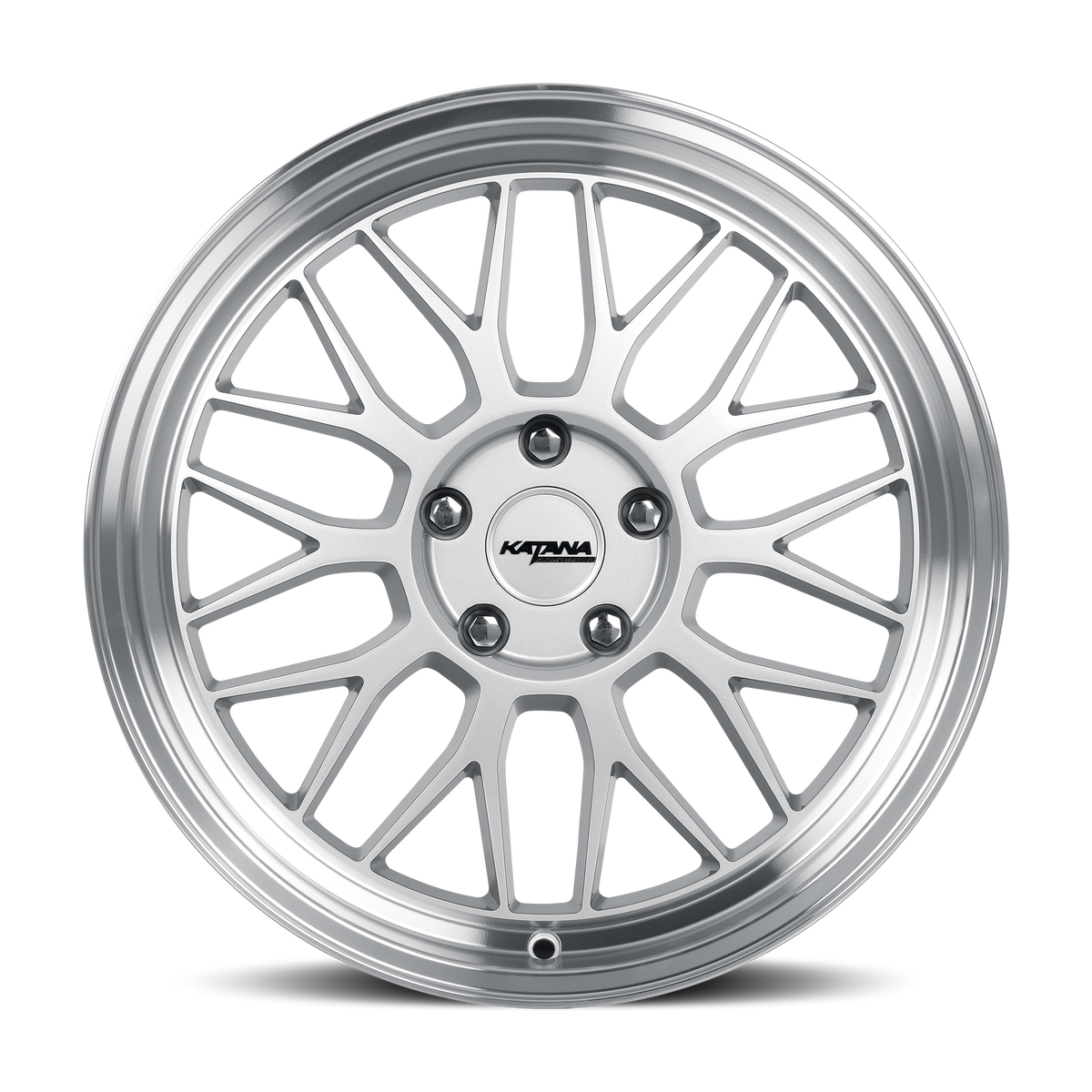 Katana KR06 Gloss Silver Machined Lip 18x8 +40 5x110mm 73.1mm