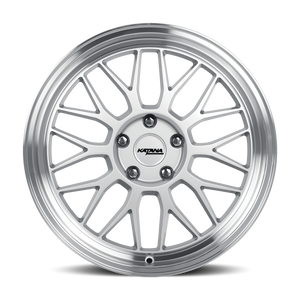 Katana KR06 Gloss Silver Machined Lip 18x8 +40 5x105mm 73.1mm