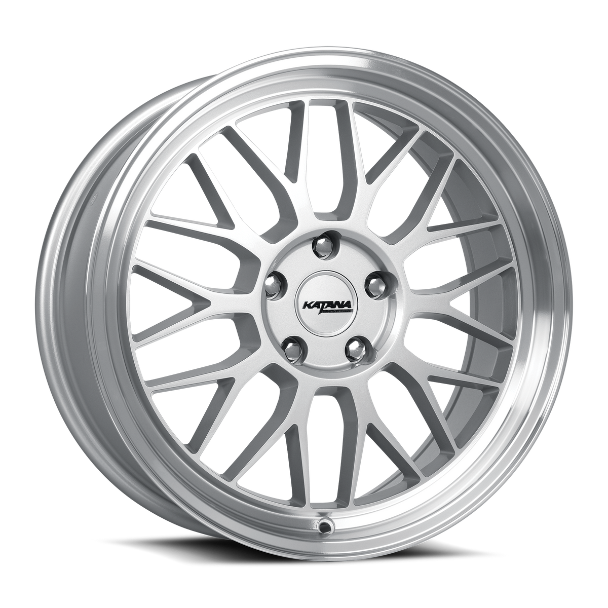 Katana KR06 Gloss Silver Machined Lip 18x8 +40 5x110mm 73.1mm
