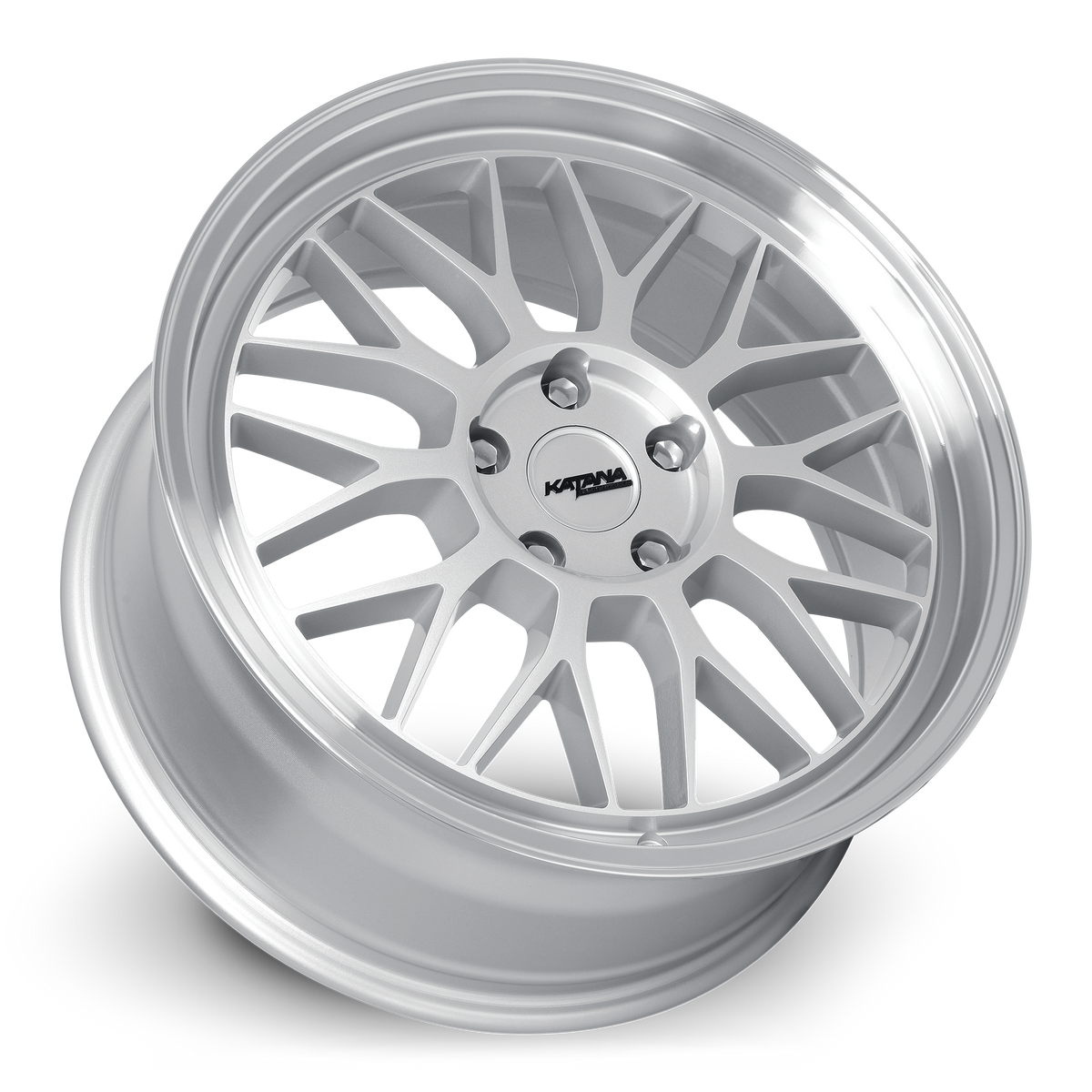 Katana KR06 Gloss Silver Machined Lip 18x8 +40 5x114.3mm 73.1mm