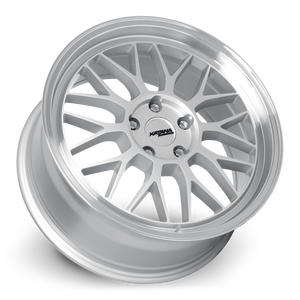 Katana KR06 Gloss Silver Machined Lip 18x8 +40 5x112mm 73.1mm